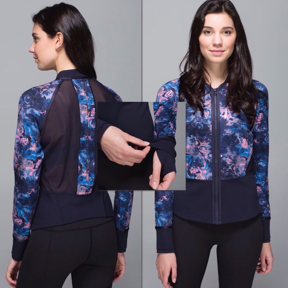 SOLD Lululemon If You're Lucky Jacket Floral - Picture 6 of 8
